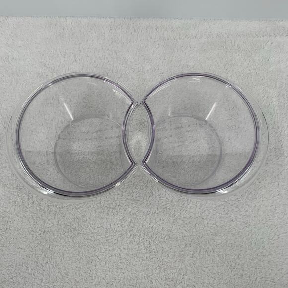 Veggie Bullet Custom Fit Bowl w/Lid Set of 2 VB-102 Replacement Parts Clear - Picture 2 of 5